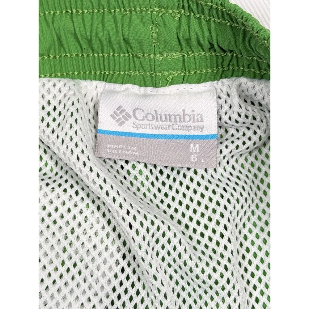 Columbia PFG Shorts‎ Mens Medium Green Swim Trunks Omni-Shade Lined UPF Fishing